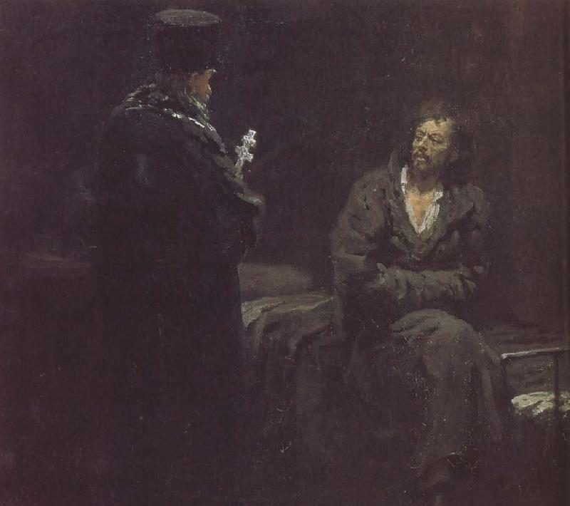 Ilia Efimovich Repin Refused to repent France oil painting art